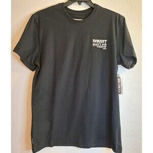 BCHD Men's NWT Blk Graphic Crew Neck Tee L Mechanic Tradesman Work Gritty Basic